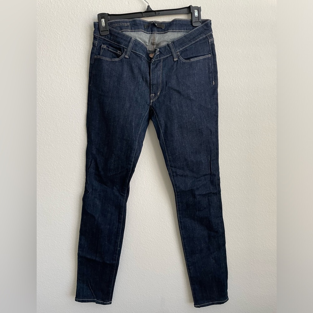 dstld dark skinny low rise jean